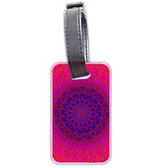 Geometric Pattern Line Art Kaleidoscope Symmetry Luggage Tag (two Sides)