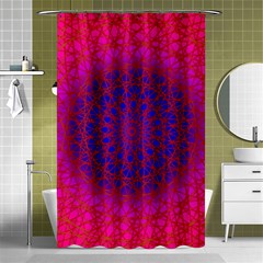 Geometric Pattern Line Art Kaleidoscope Symmetry Shower Curtain 48  X 72  (small) 