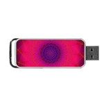 Geometric Pattern Line Art Kaleidoscope Symmetry Portable USB Flash (Two Sides) Front