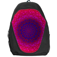 Geometric Pattern Line Art Kaleidoscope Symmetry Backpack Bag by Jancukart