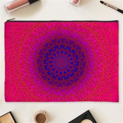 Geometric Pattern Line Art Kaleidoscope Symmetry Cosmetic Bag (xxxl)