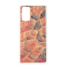 Leaves Pattern Abstract Circles Dots Ornament Samsung Galaxy Note 20 Tpu Uv Case