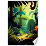 Jungle Rainforest Tropical Forest Jungle Scene Canvas 12  x 18  11.88 x17.36  Canvas - 1