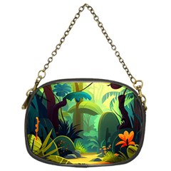 Jungle Rainforest Tropical Forest Jungle Scene Chain Purse (two Sides)