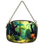 Jungle Rainforest Tropical Forest Jungle Scene Chain Purse (Two Sides) Front