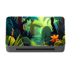 Jungle Rainforest Tropical Forest Jungle Scene Memory Card Reader With Cf