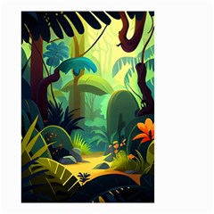 Jungle Rainforest Tropical Forest Jungle Scene Small Garden Flag (two Sides)