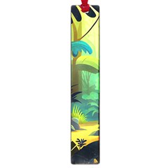 Jungle Rainforest Tropical Forest Jungle Scene Large Book Marks by Jancukart