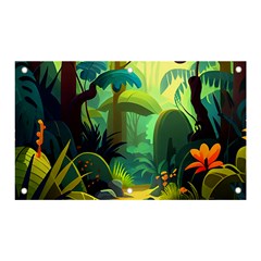 Jungle Rainforest Tropical Forest Jungle Scene Banner And Sign 5  X 3 