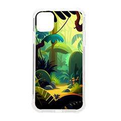 Jungle Rainforest Tropical Forest Jungle Scene Iphone 11 Tpu Uv Print Case by Jancukart