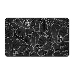 Flower Pattern Background Floral Beautiful Bloom Magnet (rectangular)