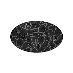 Flower Pattern Background Floral Beautiful Bloom Sticker Oval (10 Pack) by Jancukart