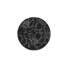 Flower Pattern Background Floral Beautiful Bloom Golf Ball Marker