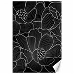 Flower Pattern Background Floral Beautiful Bloom Canvas 12  x 18  11.88 x17.36  Canvas - 1