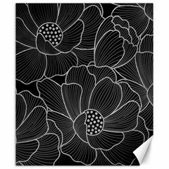 Flower Pattern Background Floral Beautiful Bloom Canvas 20  X 24  by Jancukart