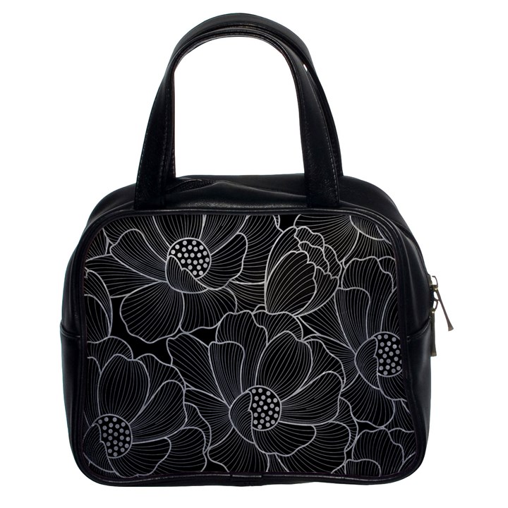 Flower Pattern Background Floral Beautiful Bloom Classic Handbag (Two Sides)