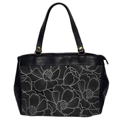 Flower Pattern Background Floral Beautiful Bloom Oversize Office Handbag (2 Sides)