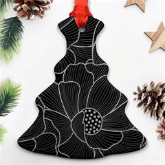 Flower Pattern Background Floral Beautiful Bloom Christmas Tree Ornament (two Sides)