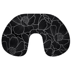 Flower Pattern Background Floral Beautiful Bloom Travel Neck Pillow