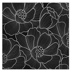 Flower Pattern Background Floral Beautiful Bloom Square Satin Scarf (36  X 36 )