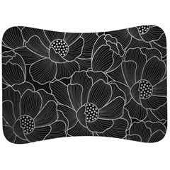 Flower Pattern Background Floral Beautiful Bloom Velour Seat Head Rest Cushion