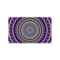 Kaleidoscope Geometric Circles Mandala Pattern Sticker Rectangular (10 Pack)