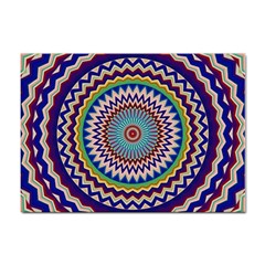 Kaleidoscope Geometric Circles Mandala Pattern Sticker A4 (10 Pack)