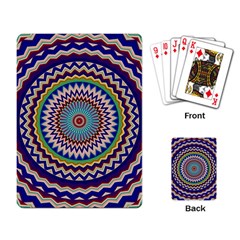 Kaleidoscope Geometric Circles Mandala Pattern Playing Cards Single Design (rectangle)