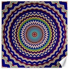 Kaleidoscope Geometric Circles Mandala Pattern Canvas 16  X 16 