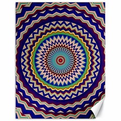 Kaleidoscope Geometric Circles Mandala Pattern Canvas 18  X 24 