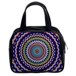 Kaleidoscope Geometric Circles Mandala Pattern Classic Handbag (Two Sides) Front