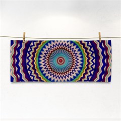 Kaleidoscope Geometric Circles Mandala Pattern Hand Towel