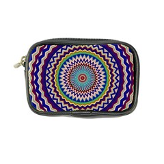 Kaleidoscope Geometric Circles Mandala Pattern Coin Purse by Jancukart