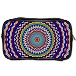 Kaleidoscope Geometric Circles Mandala Pattern Toiletries Bag (One Side) Front