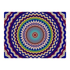 Kaleidoscope Geometric Circles Mandala Pattern Premium Plush Fleece Blanket (mini)