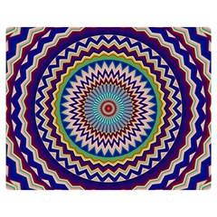 Kaleidoscope Geometric Circles Mandala Pattern Premium Plush Fleece Blanket (medium)