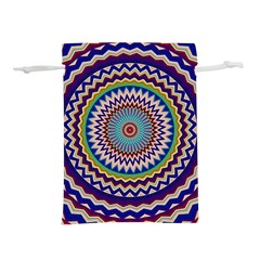 Kaleidoscope Geometric Circles Mandala Pattern Lightweight Drawstring Pouch (l) by Jancukart