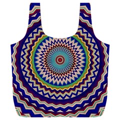 Kaleidoscope Geometric Circles Mandala Pattern Full Print Recycle Bag (xxxl) by Jancukart