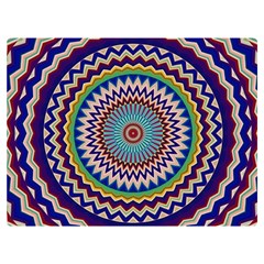 Kaleidoscope Geometric Circles Mandala Pattern Premium Plush Fleece Blanket (extra Small)