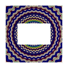 Kaleidoscope Geometric Circles Mandala Pattern White Box Photo Frame 4  X 6 