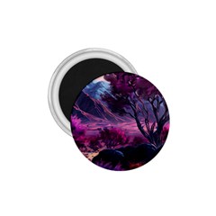 Landscape Landscape Painting Purple Purple Trees 1 75  Magnets