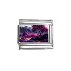 Landscape Landscape Painting Purple Purple Trees Italian Charm (9mm) by Jancukart