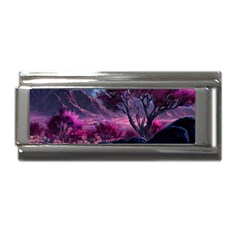 Landscape Landscape Painting Purple Purple Trees Superlink Italian Charm (9mm)