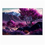 Landscape Landscape Painting Purple Purple Trees Postcard 4 x 6  (Pkg of 10) Front