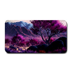 Landscape Landscape Painting Purple Purple Trees Medium Bar Mat