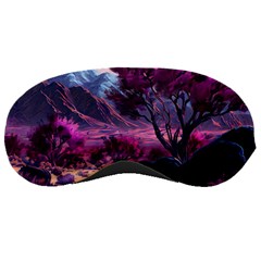 Landscape Landscape Painting Purple Purple Trees Sleeping Mask by Jancukart