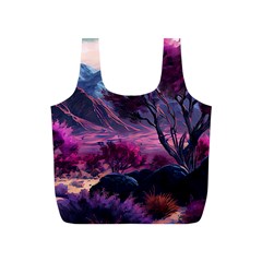 Landscape Landscape Painting Purple Purple Trees Full Print Recycle Bag (s) by Jancukart