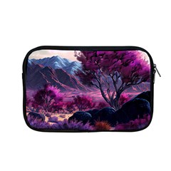 Landscape Landscape Painting Purple Purple Trees Apple Macbook Pro 13  Zipper Case