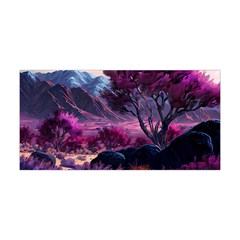 Landscape Landscape Painting Purple Purple Trees Yoga Headband