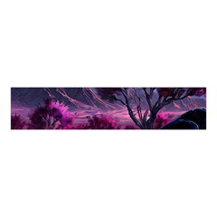 Landscape Landscape Painting Purple Purple Trees Velvet Scrunchie